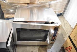BRAND NEW SCRATCH AND DENT Solwave 180MW112T stackable commercial microwave, 1.2 cu. ft. interior, push button controls.