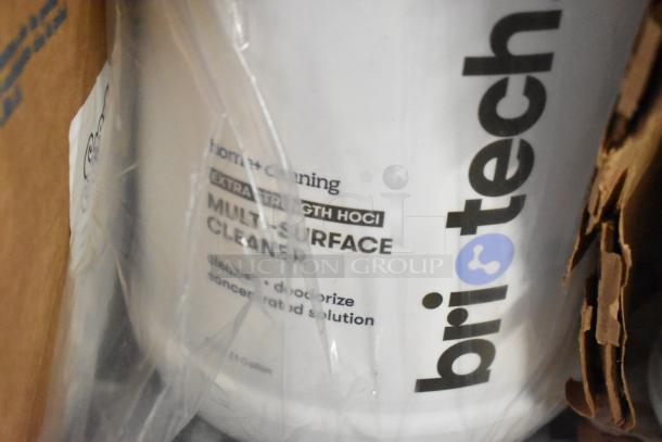 Tier lot including Diversey Crew toilet bowl cleaner, Biotech multi-surface cleaner, Curad alcohol pads.