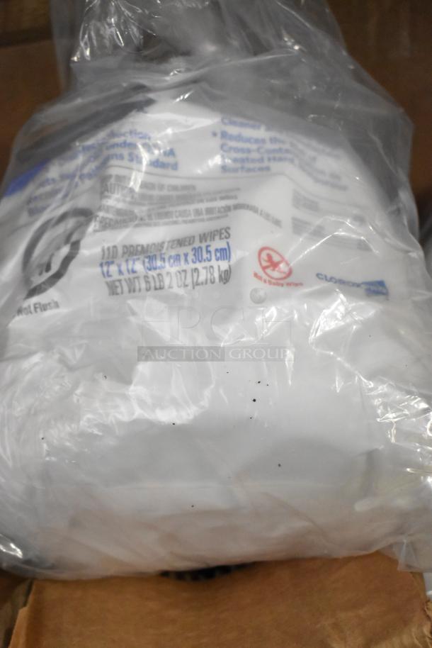 ALL ONE MONEY! tier lot featuring Diversey Crew toilet bowl cleaner, Biotech multi-surface cleaner, and Curad alcohol pads.