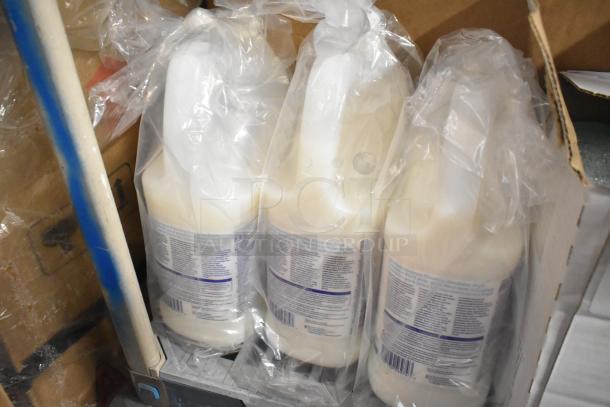 Tier lot with Diversey Crew Heavy Duty Toilet Bowl Cleaner in packaging, grouped with other cleaning supplies.