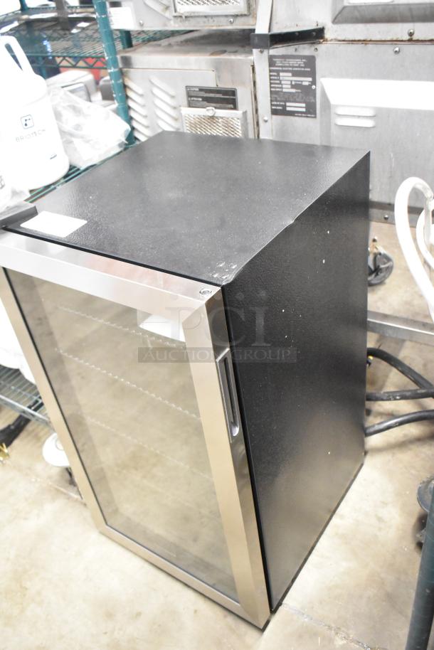 Brand new Honeywell H115BCS beverage refrigerator, 115 can capacity, stainless steel trim, scratch & dent condition.