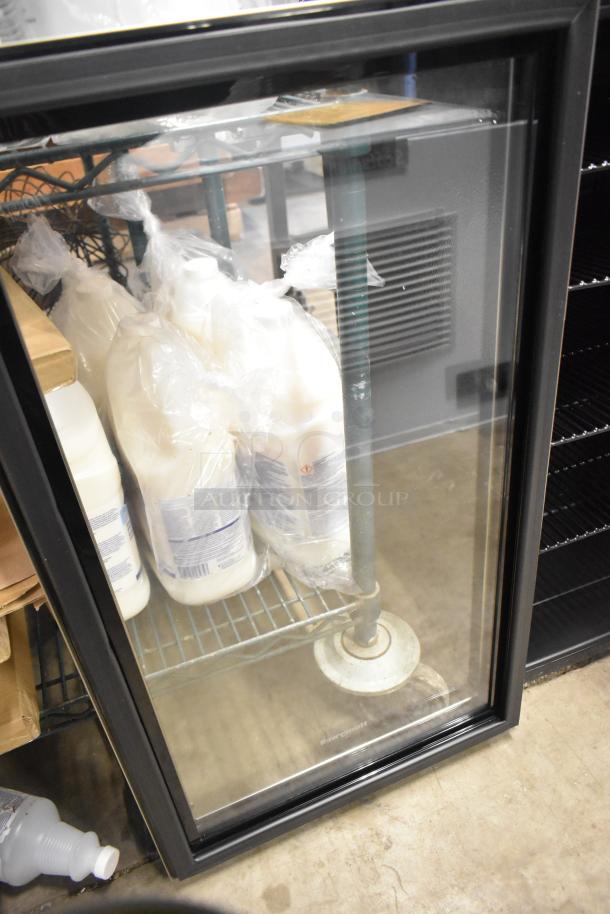 Brand new Honeywell H115BCS 115 can cooler, scratch and dent, visible shelving, 115 volts, 1 phase.