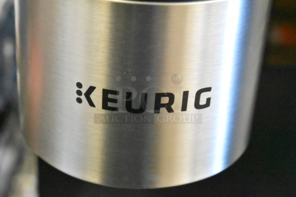 Keurig K-2550 Single Cup Coffee Machine, stainless steel, model K-2550, 115 volts, 1 phase, with logo visible.