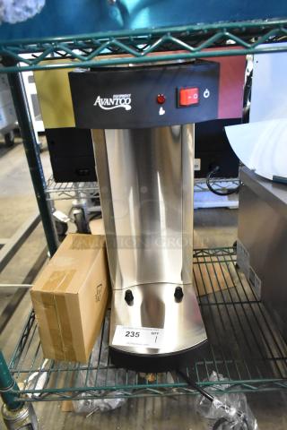 BRAND NEW Avantco 177C15 Pourover Airpot Coffee Brewer, minor scratches, 120V, 1 Phase, on display shelf.