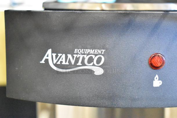 BRAND NEW Avantco 177C15 Pourover Airpot Coffee Brewer, 120V, 1 Phase. Minor scratches and dents visible.