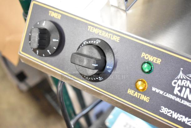 BRAND NEW 2024 Carnival King 382WSM22 Double Waffle Maker, non-stick, with timers, 120V, 1 Phase. Scratch and dent condition.