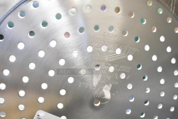Stainless steel Vollrath Wear-Ever drop-in bin with perforations, model 68298, Made in USA. New condition.