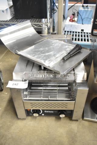 BRAND NEW SCRATCH AND DENT! Galaxy 177GCT10 Conveyor Toaster with 3" Opening. 120 Volts, 1 Phase.