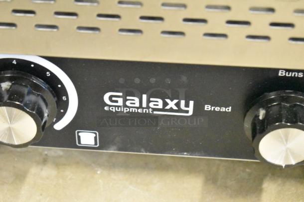 Brand new Galaxy 177GCT10 conveyor toaster with 3" opening, scratch and dent, 120V, 1-phase, durable controls.