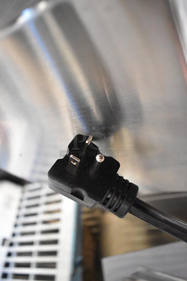 "Galaxy 177GCT10 Conveyor Toaster, new, plug detail, 3\" opening, 120V, 1 phase, scratch and dent condition."