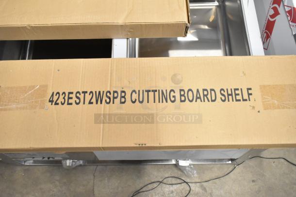 BRAND NEW ServIt 423EST2WSPB two pan steam table, 120V, 1 phase, sealed well, partially enclosed base, in original packaging.