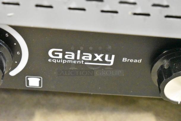 Brand new Galaxy 177GCT10 conveyor toaster, 3" opening, 120V, 1 phase, slight cosmetic scratches on surface.