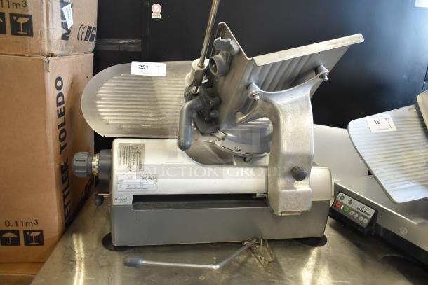 Hobart 2912 commercial semi-automatic meat slicer, 115 volts, 1 phase, stainless steel, model 2912, in used condition.