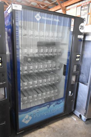 Crane 5800-4 Metal Commercial Bottled Drink Vending Machine w/ Bill Acceptor. 115 Volts, 1 Phase.