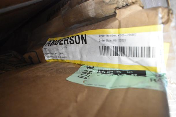 Cardboard packaging showing shipping labels for Whirlpool WDP540HAMZ 24 Inch Dishwasher, marked as 'Scratch and Dent.'