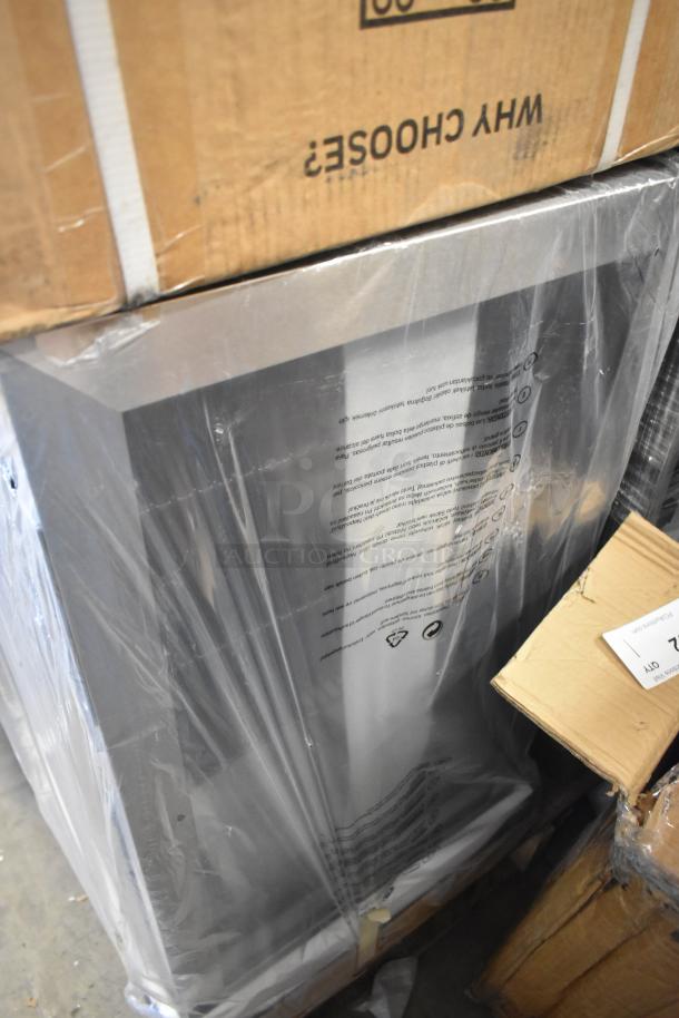 Brand new Honeywell H115BCS beverage refrigerator, 115-can capacity, 115 volts, packaged with visible protective wrap.