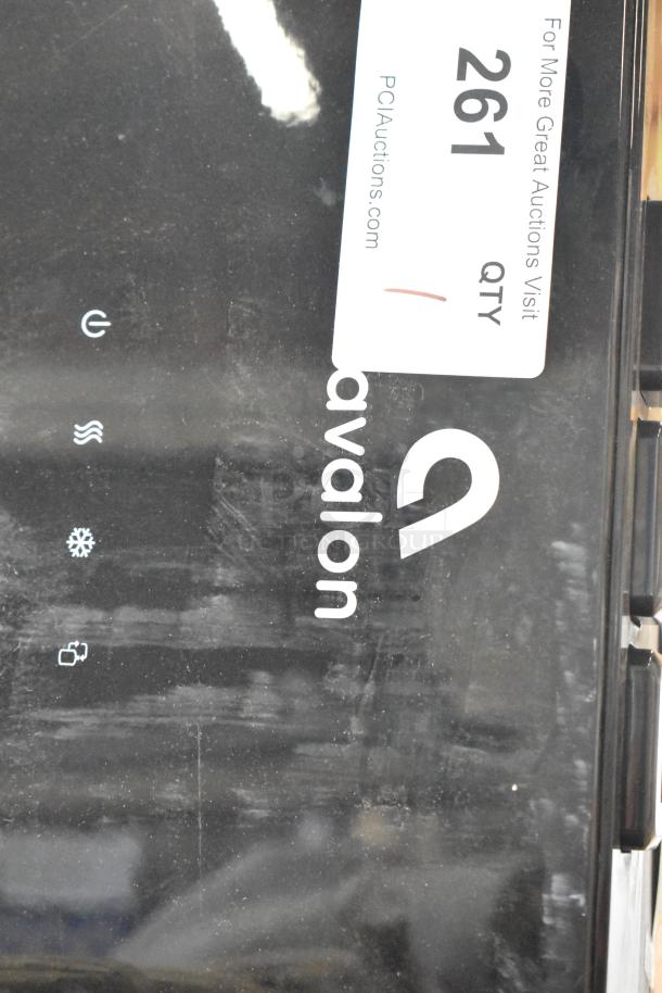 BRAND NEW Avalon A4BLWTRCLR bottom loading water cooler, 115V, scratch and dent, with visible control icons and logo.