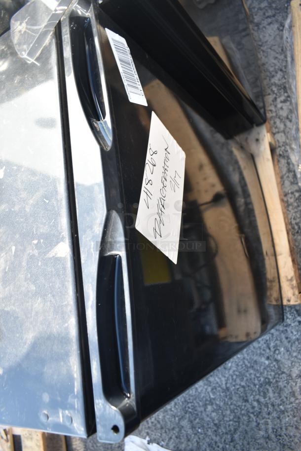 Six various mini coolers, including Galanz GL17BK and Hamilton Beach REFHB31TS, 120V, 1 Phase. Auction lot with visible labels.