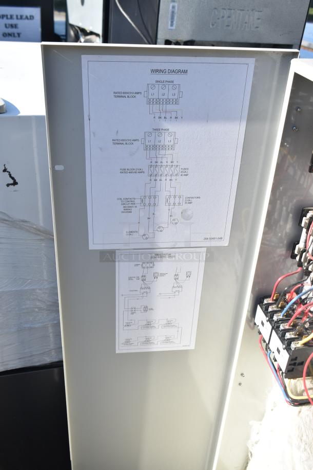 Bradford White CEHD5013531ECF 50 Gallon Electric Water Heater. Features wiring diagram on the panel. Good condition.