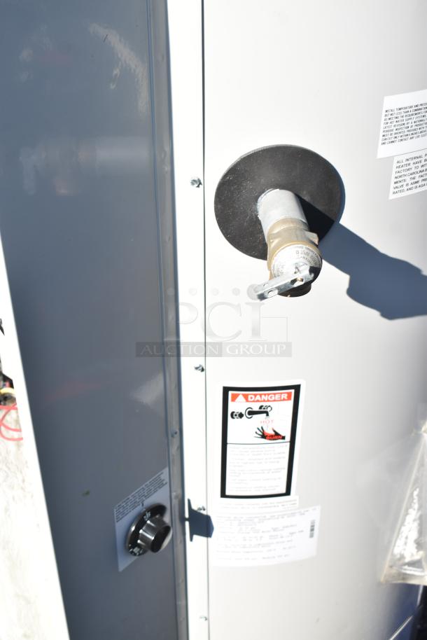 Bradford White CEHD5013531ECF 50 Gallon Electric Water Heater, features visible labels and control knob.