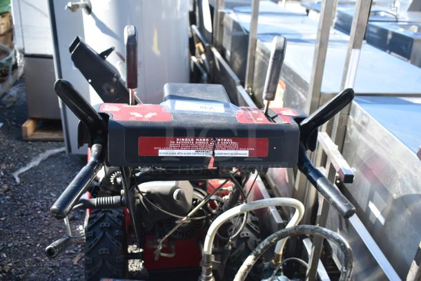 Craftsman 536.888110 30" Snow Thrower with control panel label. Features easy single hand control. Good condition.