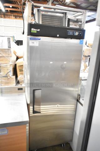 Turbo Air M3F24-1-N single door reach-in freezer, 115V, 1 phase, stainless steel, commercial use, good condition.