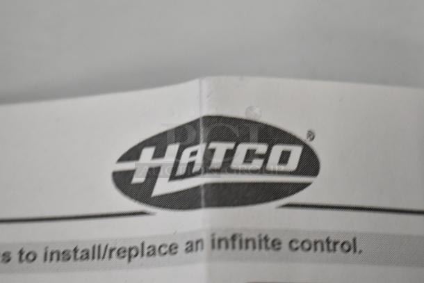 Brand new Hatco R02.19.018.00 Infinite Switch Kit, 120v, with minor scratches and dents, logo visible on packaging.