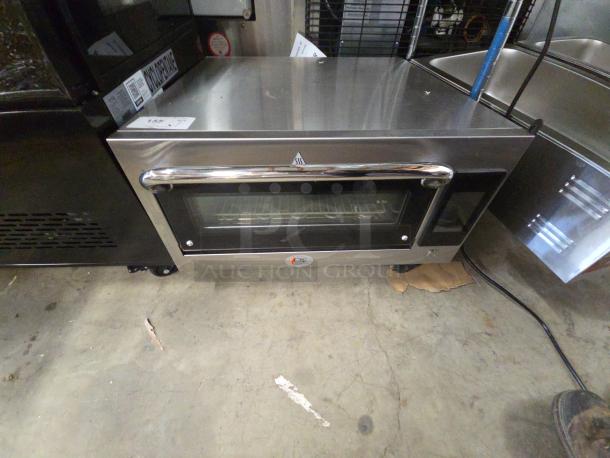 BRAND NEW SCRATCH AND DENT! Stainless steel Cooking Performance Group HSIO-H electric ventless high-speed oven.