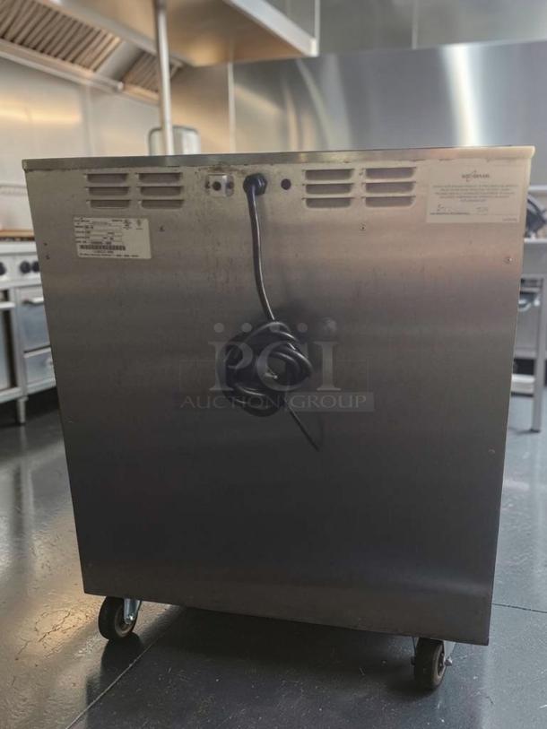 Alto-Shaam 500-3D commercial warming drawer, stainless steel, premium condition, visible labels, power cord coiled.