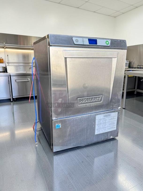 Prime Condition Hobart LXeH-2 Undercounter Dishwasher, stainless steel, hot water sanitizing, 120/208-240V, fully tested.