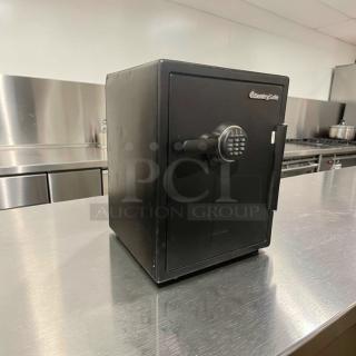 SentrySafe commercial digital safe in polished condition, electronic keypad, tested and working, model SEN-S-SAFE-0071.
