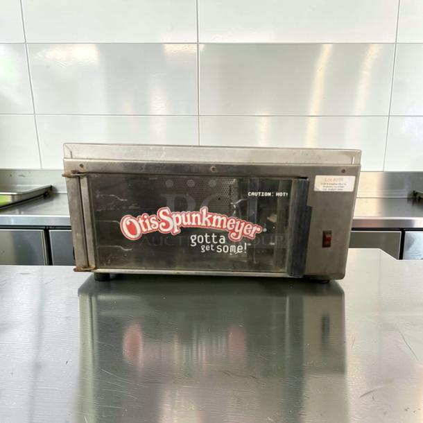 Otis Spunkmeyer OS-1 commercial convection oven, 120V, stainless steel, "gottaget some!" logo, excellent condition.