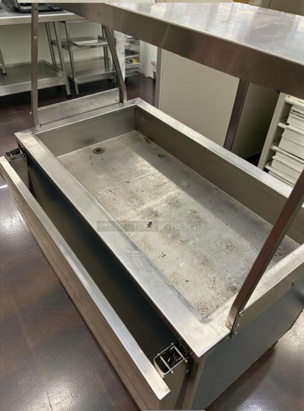 Randell RAN IC-5S refrigerated serving counter, stainless steel, immaculate condition, fully tested, 115V/single phase.