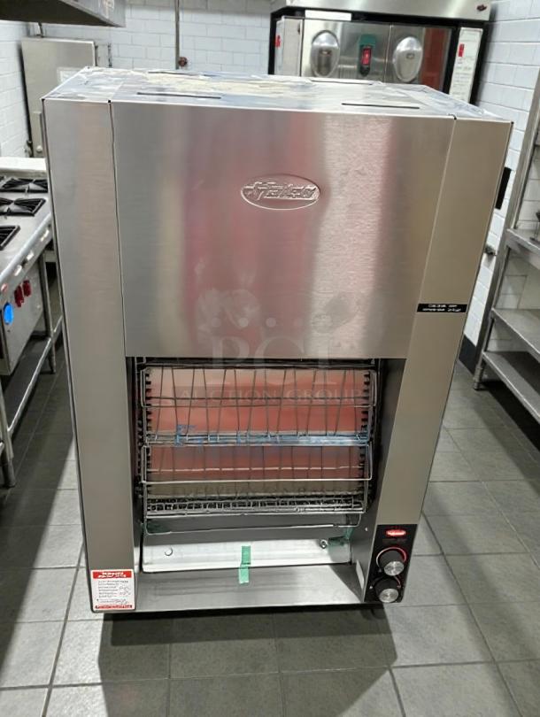 Superior Condition Hatco TK-1002 Salamander Broiler; stainless steel, 208V, single phase, tested, working, model HAT-L-SAL-0221.
