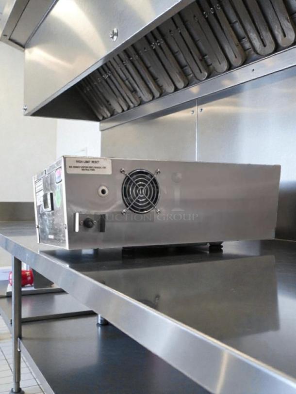 Stainless steel Carter-Hoffmann heated holding cabinet, model KFCVOBH208, in excellent condition. UL & NSF listed.