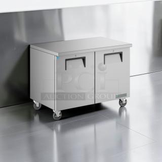 True TUC-48-HC undercounter refrigerator, 48", stainless steel, excellent condition, made in USA, fully tested operational.