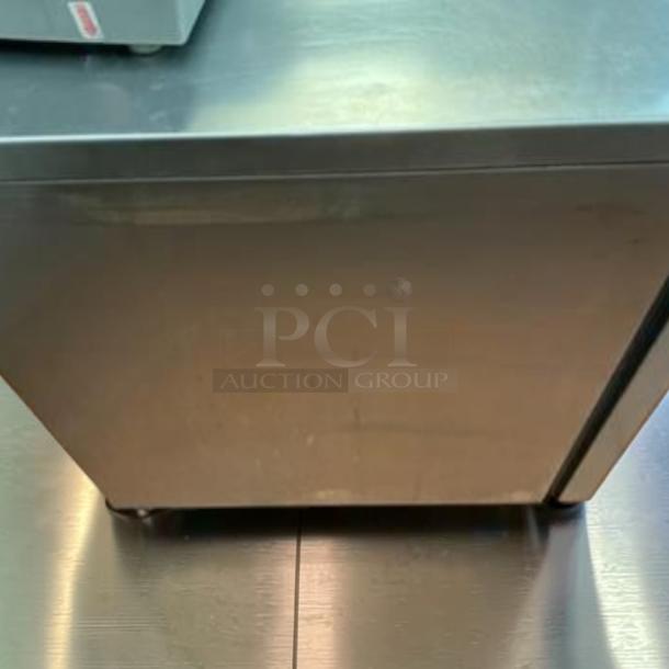 Flawless True TUC-27F-HC undercounter stainless steel freezer, 27 5/8", single section, left hinge door, made in USA.