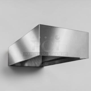Halton commercial stainless steel exhaust hood, outstanding condition, model HAL-L-HOOD-0767, heavy duty, fully tested.