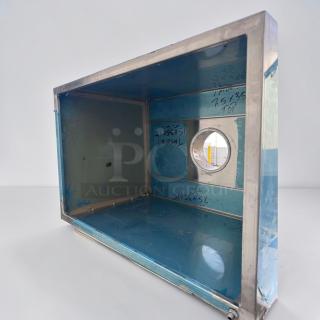 Commercial stainless steel vent hood, heavy-duty kitchen ventilation, NSF/ETL ready, exceptional condition, model VENT-M-HOOD-0769.