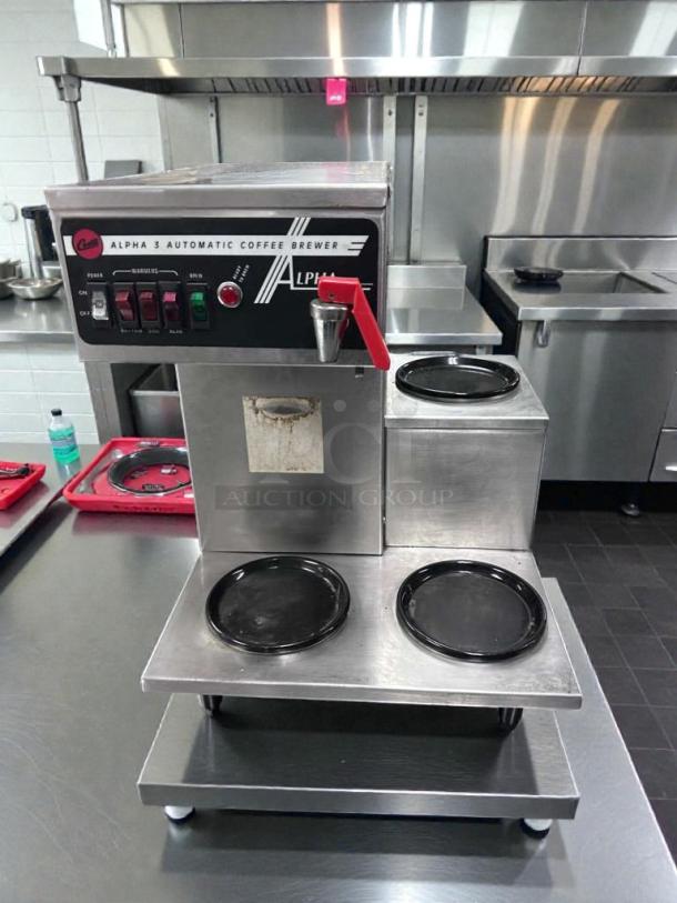 Like-new Curtis Alpha 3 automatic coffee brewer, 120V, UL & NSF listed, fully tested, from Wilbur Curtis Co.