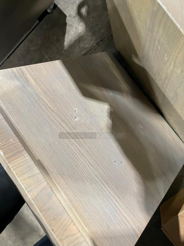 Golden Ash full wood table top in like-new condition with a smooth finish. Light wood grain texture, rectangular shape.
