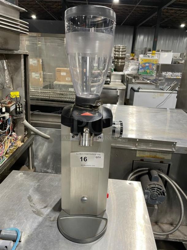 Ditting countertop espresso bean grinder, model 3468, like new condition, 115V 1 Phase, with visible label "16 QTY."