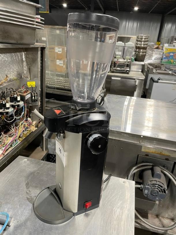 Ditting countertop espresso bean grinder, Model 3468, like new condition, 115V 1 Phase, visible controls and bean hopper.
