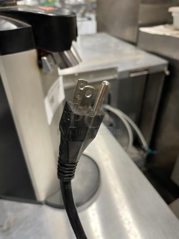 Ditting Model 3468 countertop espresso bean grinder, 115V, 1 phase, like new condition, shown with power cord.