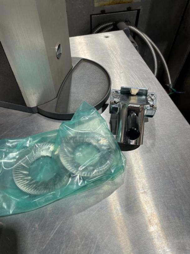 Ditting countertop espresso bean grinder, Model 3468, like new condition, includes burrs in packaging, 115V, 1 phase.