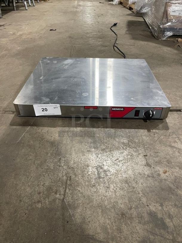 Nemco 630124SS commercial stainless steel electric countertop food warmer in good condition, model 6301-24-SS, 120V.