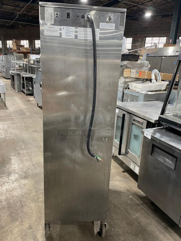 Alto-Shaam 1200-TH/III full-height stainless steel cook & hold oven, digital controls, wired rack, on casters, 208-240V.