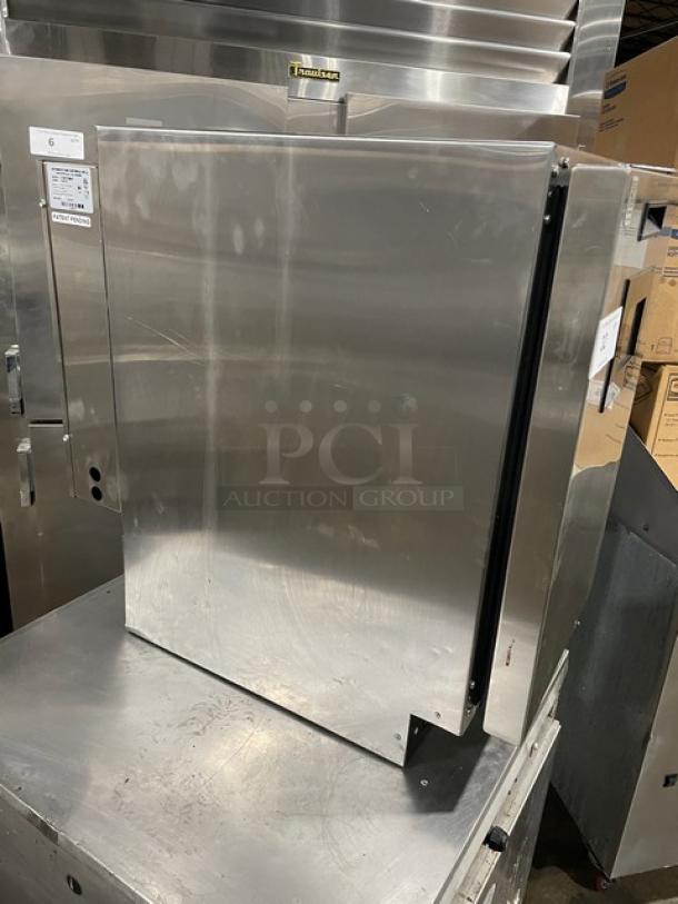 JoeTap commercial stainless steel countertop nitro cold brew coffee dispenser, model JTNITCOMR, dual taps, 115V.