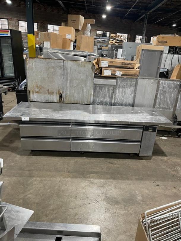 Silver King SK48G stainless steel 2-door glass undercounter freezer, electric powered, includes poly coated rack, 115V.