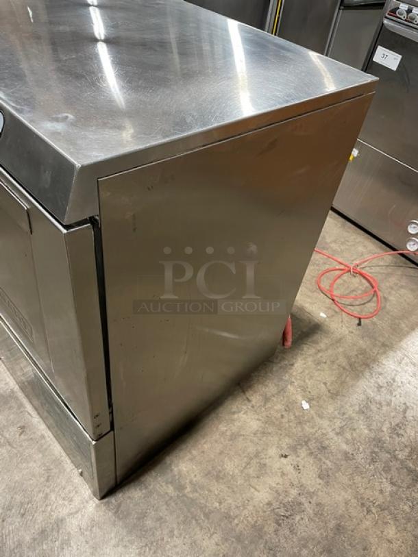 Hobart LXEH commercial stainless steel dishwasher, new body style, undercounter, high temperature, electric powered.